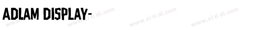 ADLaM Display字体转换